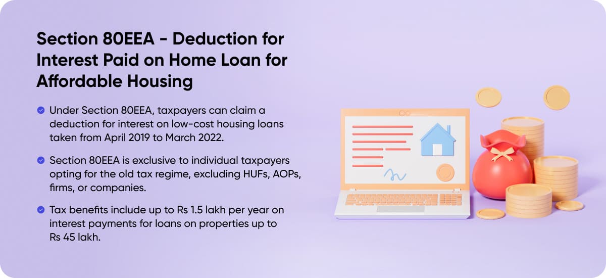 Section 80EEA - Deduction for Interest Paid on Home Loan for Affordable Housing
