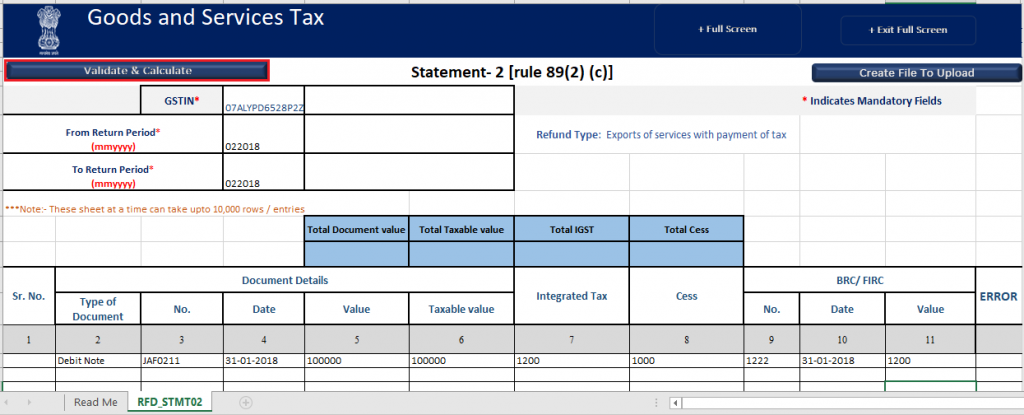 gst refund refund of IGST paid on export of services