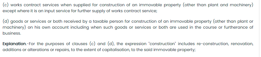 clause c and d of Section 17(5)
