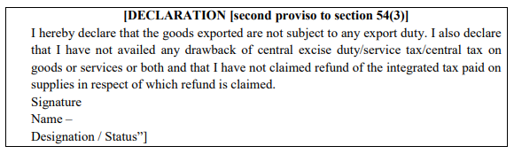 refund of accumulated ITC