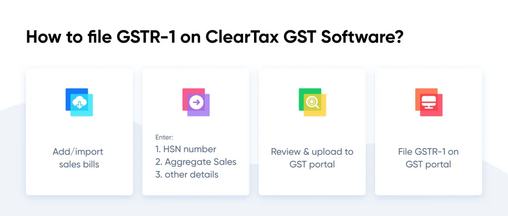 How to file GSTR-1 on ClearTax GST Software