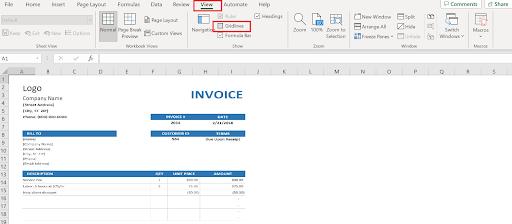 enter details to gst invoice format in excel